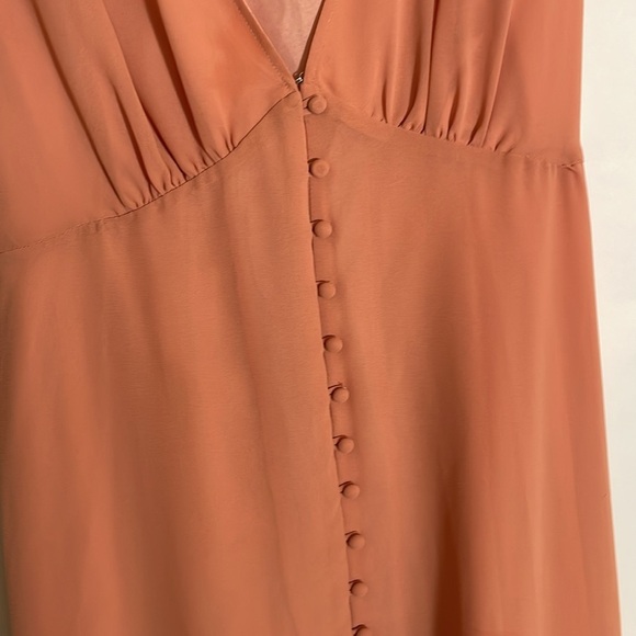 Forever 21 Plus Size Peachy Rose Pink Dress 3X #457 - Picture 4 of 12